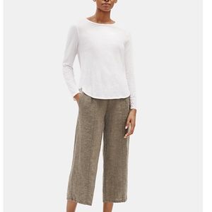 NWT - Eileen Fisher Washed Linen Wide Leg Pant